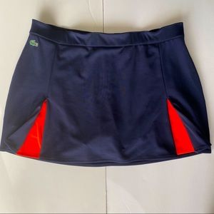 Lacoste Sport Blue and Orange Tennis skirt